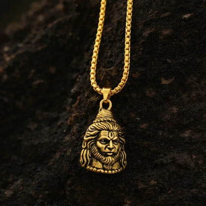 Reversible Shiv-Hanuman Pendant Set