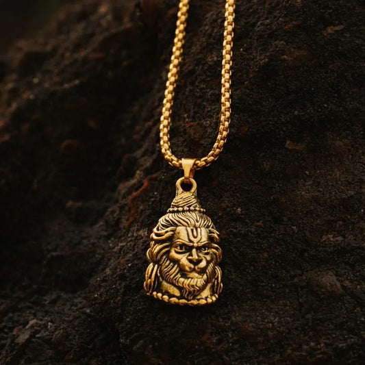 Reversible Shiv-Hanuman Pendant Set